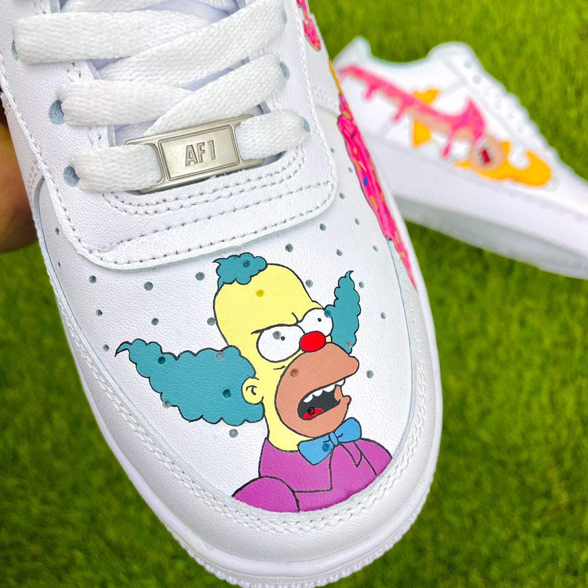AF1 Custom Simpsons Homer Donut Sneakers – Hand-Painted AF1