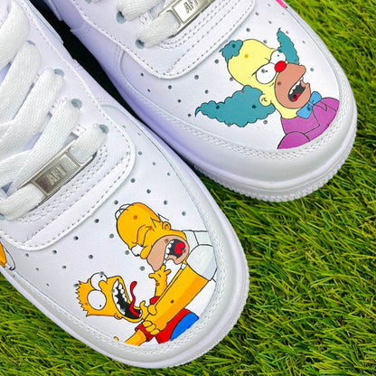 AF1 Custom Simpsons Homer Donut Sneakers – Hand-Painted AF1