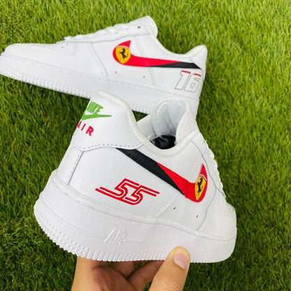 Custom AF1 Ferrari Edition | Handmade Luxury Sneakers 