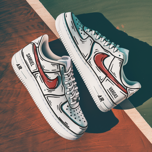 AF1 Cartoon Design - Custom Sneakers AF1 Painted by Hand